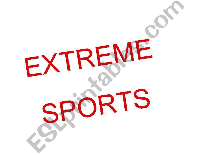 Extreme Sports II powerpoint