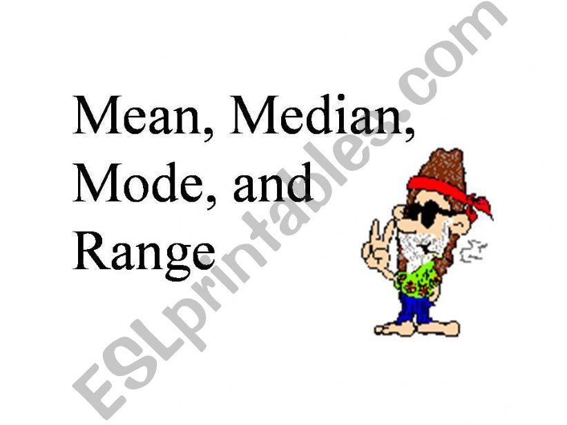 Mean, Median, Mode and Range powerpoint