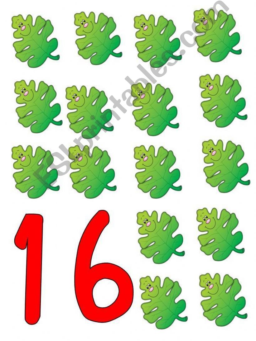 Numbers 1 to 30 (part.2: 16 t0 30)