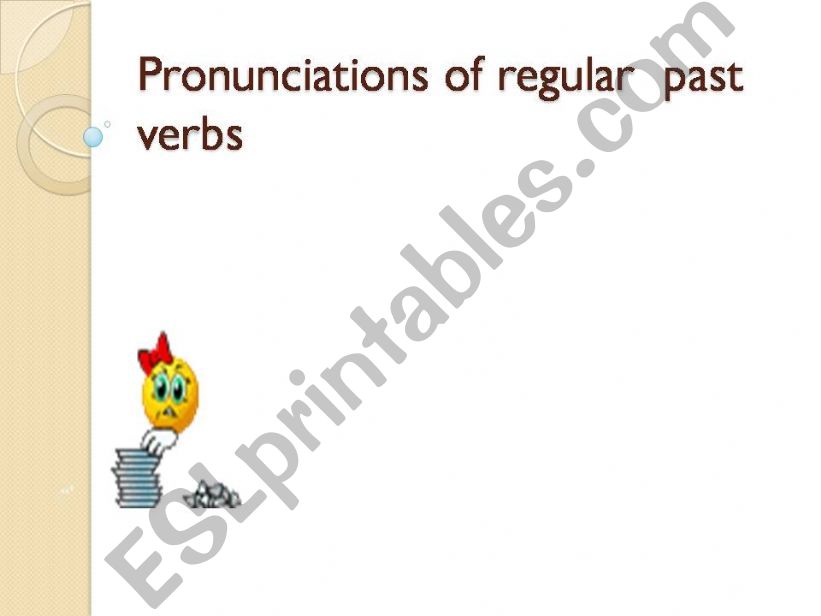 pronounciation of regular past form