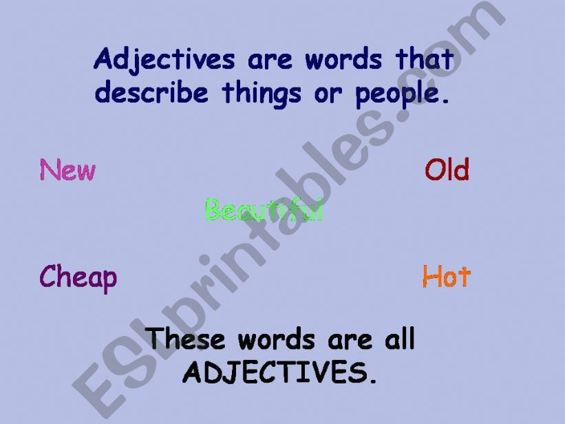 Adjectives powerpoint