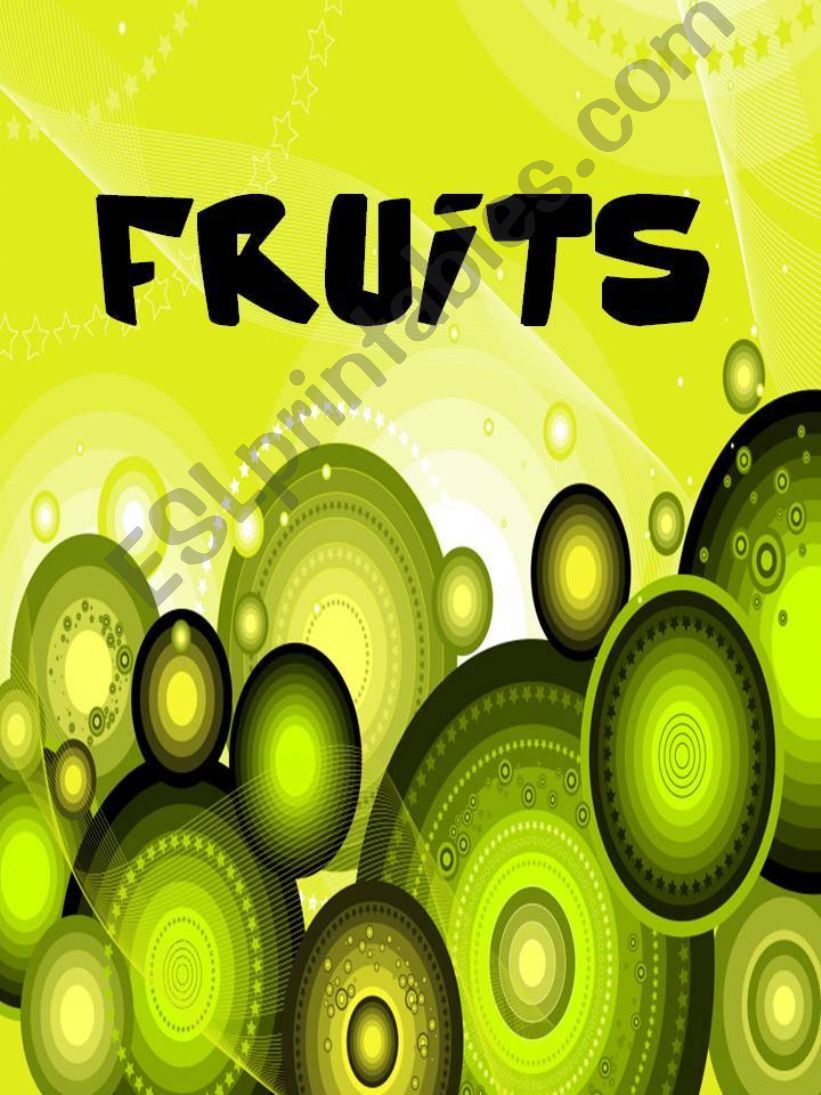 Fruits powerpoint