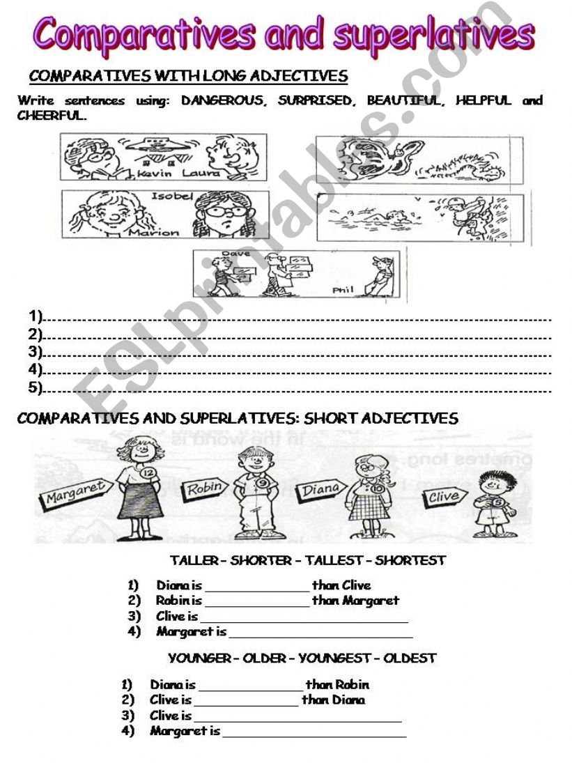 Comparatives and superlatives powerpoint
