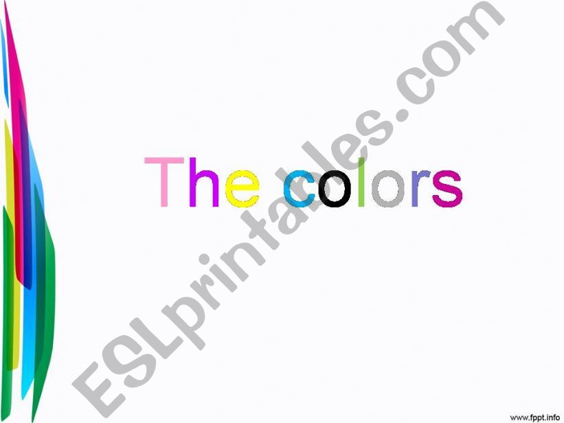 The colors!!! powerpoint