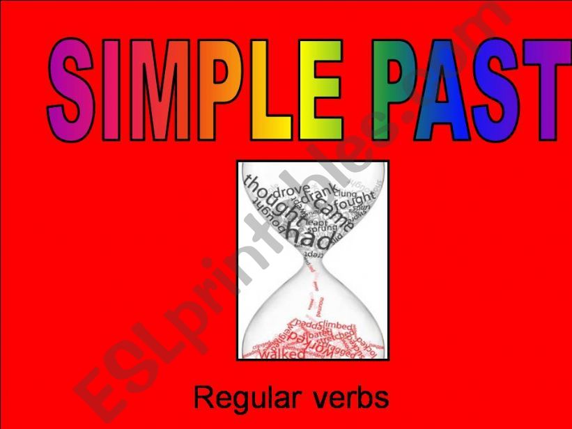 simple past - regular verbs powerpoint