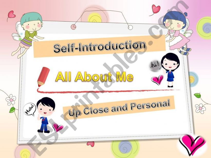 Self-Introduction Activity powerpoint