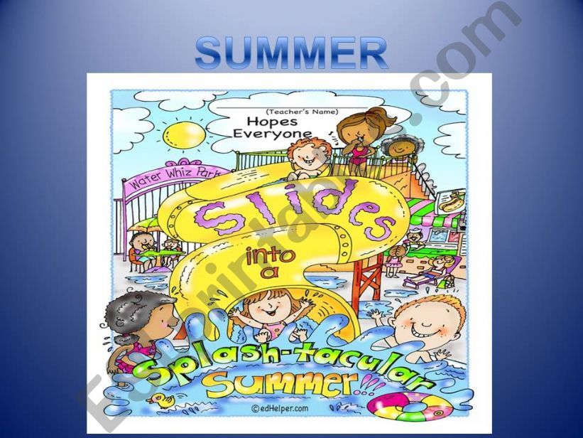 summer vacation powerpoint