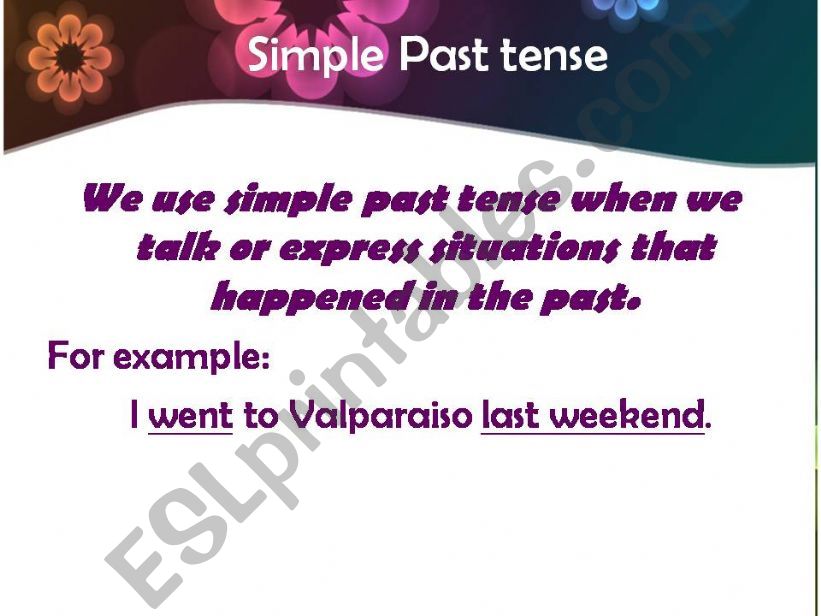 simple past powerpoint