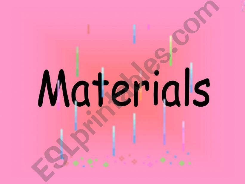 material powerpoint