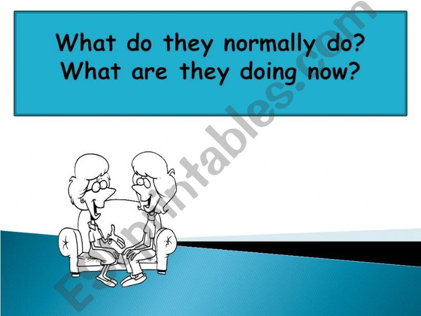 What Do They Usually Do? What are they doing now? ppt part I