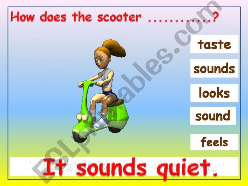 ANIMATED LINKING VERBS 1/4 powerpoint