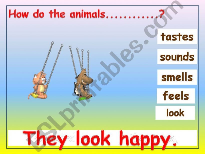 ANIMATED LINKING VERBS 2/4 powerpoint