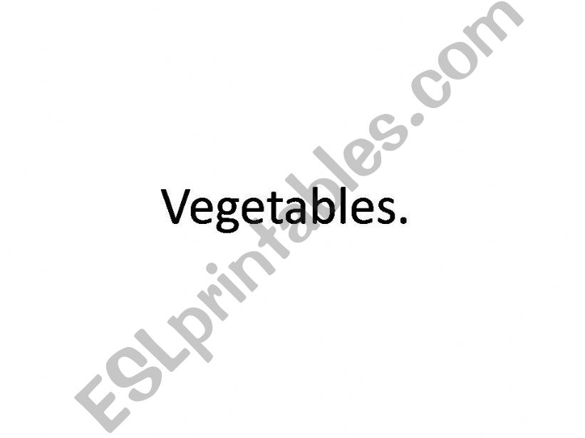 VEGETABLES powerpoint