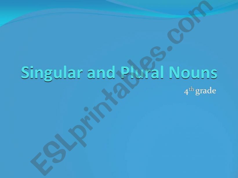 singular plural ppt powerpoint