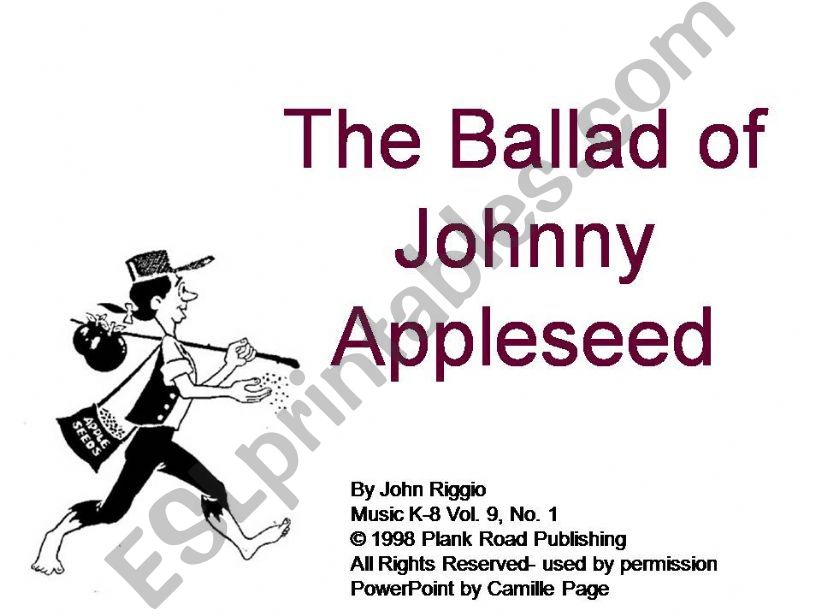 Johnny apple seed powerpoint