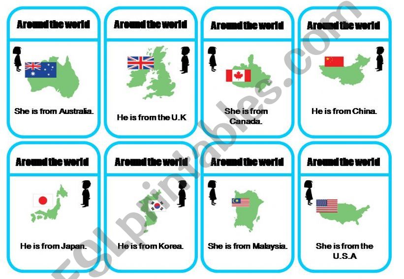 Around the world Uno powerpoint