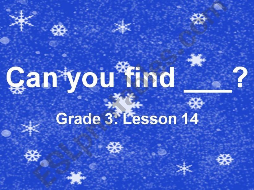 Hidden Pictures - Christmas powerpoint