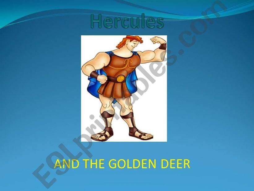 HERCULES AND THE GOLDEN DEER powerpoint