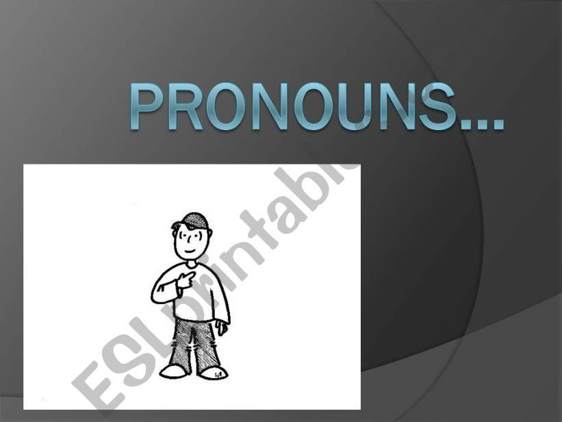 Using pronouns & adjectives powerpoint