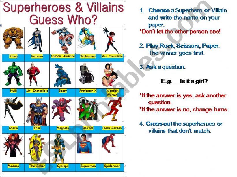 superhero guess who