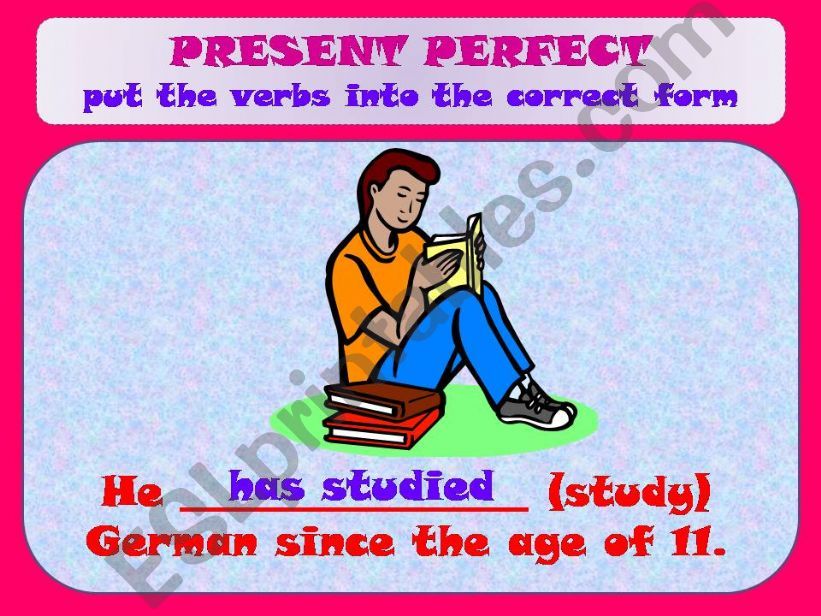 PRESENT PERFECT powerpoint