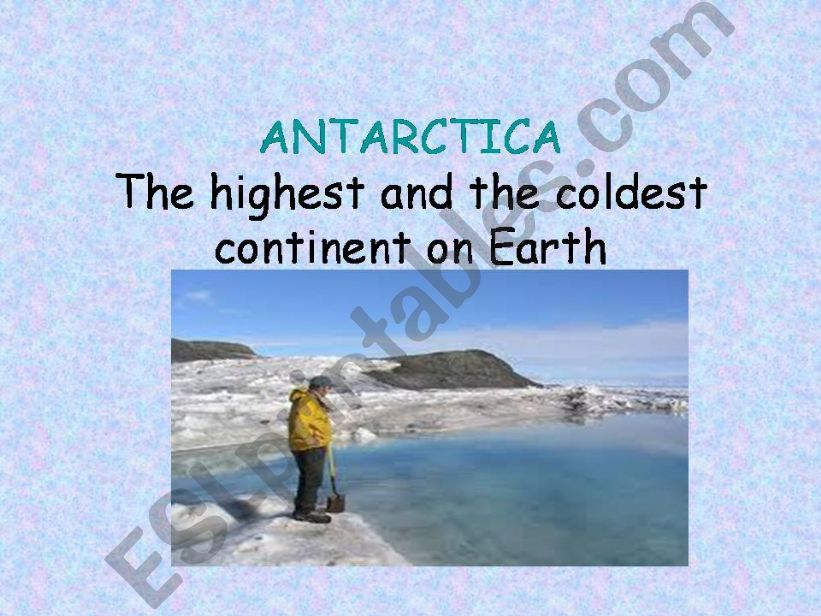 Antarctica powerpoint