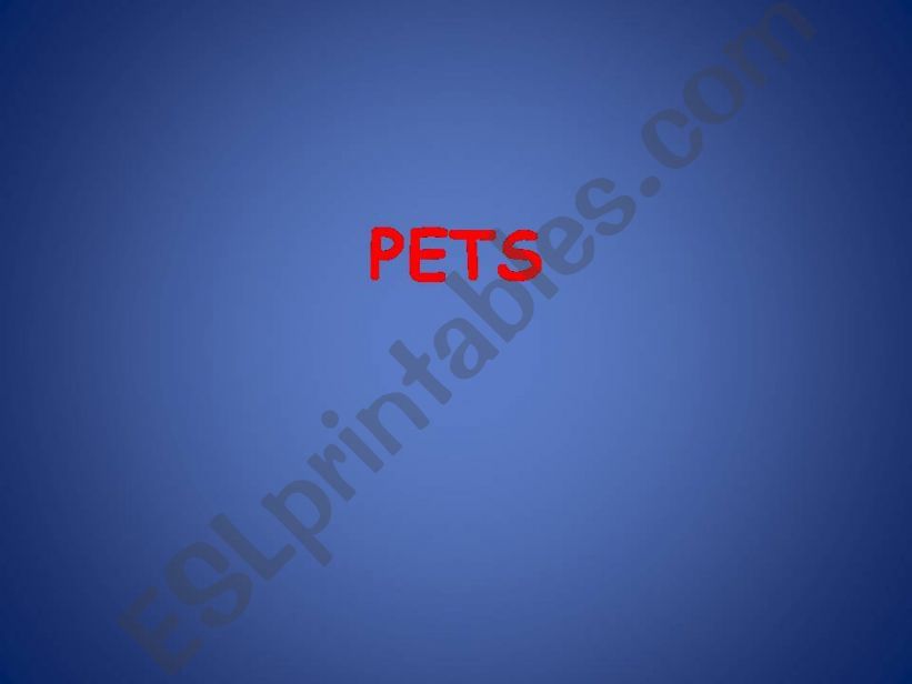 pets powerpoint