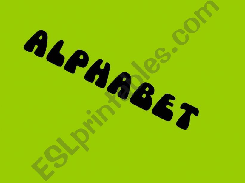 ALPHABET powerpoint