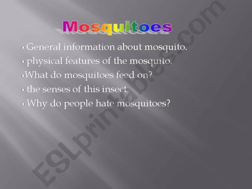 mosquitoes powerpoint