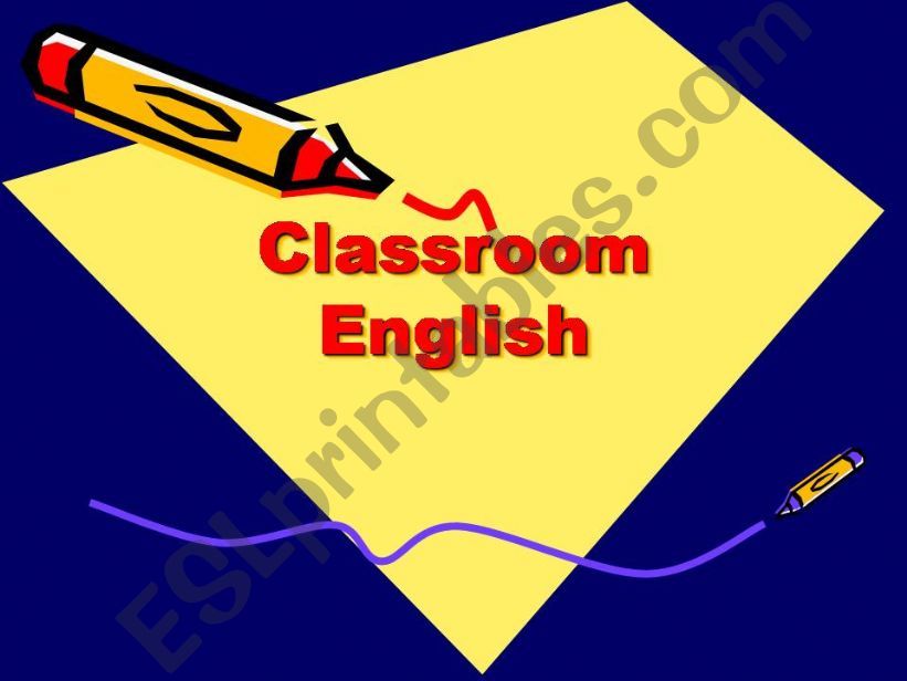 classroom english powerpoint