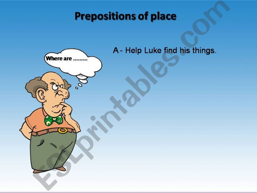 Prepositions of place powerpoint