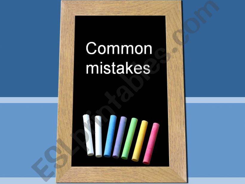 Common mistakes powerpoint