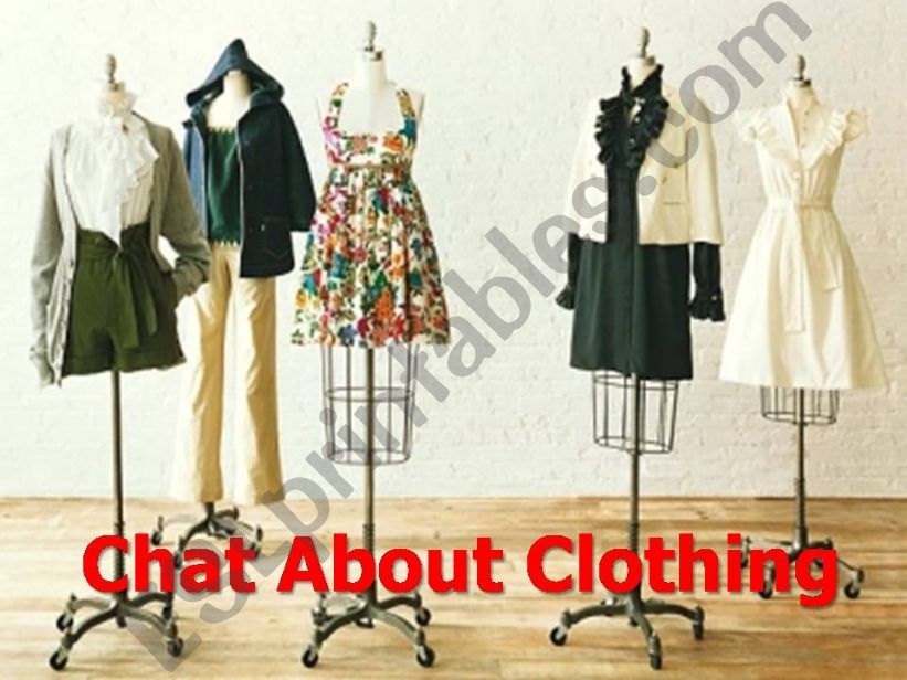 Chat about Clothing powerpoint