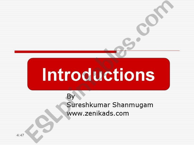 Introducing yourself powerpoint