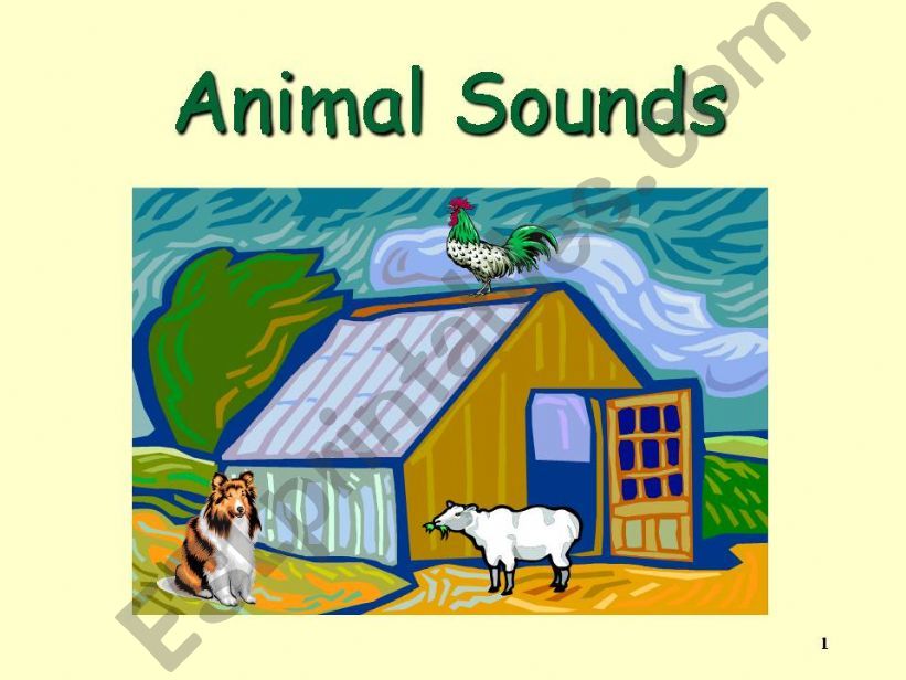 Animal sounds powerpoint