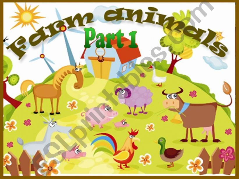 Farm animals PART 1 (2) powerpoint