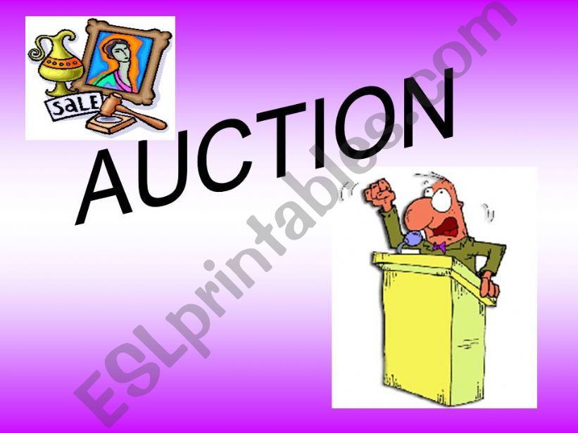 Auction game!  powerpoint