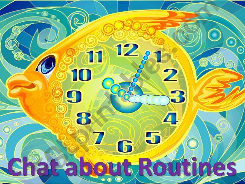 Chat About Routines #1 powerpoint