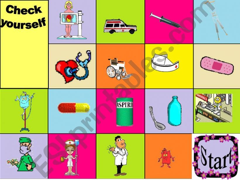PPT Game medical equipment (the right answer appears after a click)