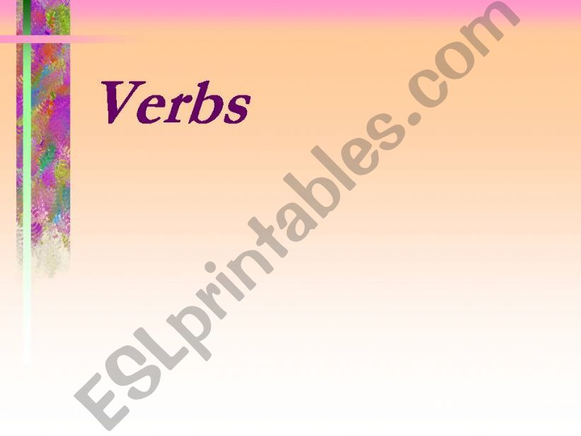 grammer verb  powerpoint