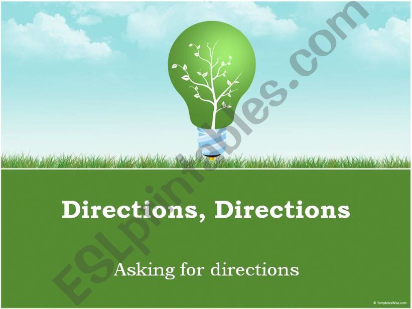 Asking for Directions powerpoint