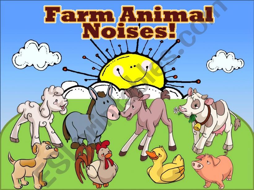 Farm Animal Noises Game (cow, sheep, horse, cat) part 1