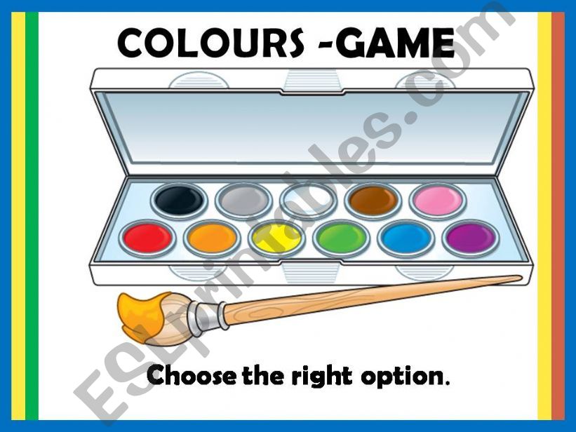 COLOURS - GAME powerpoint