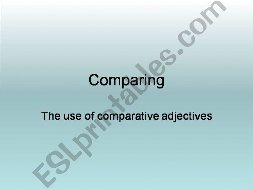 comparative presentation powerpoint
