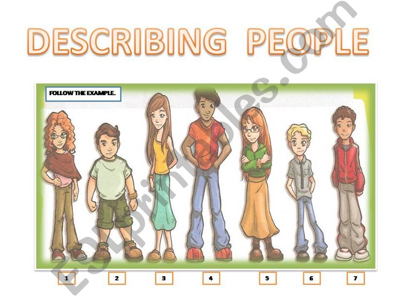 DESCRIBING PEOPLE powerpoint