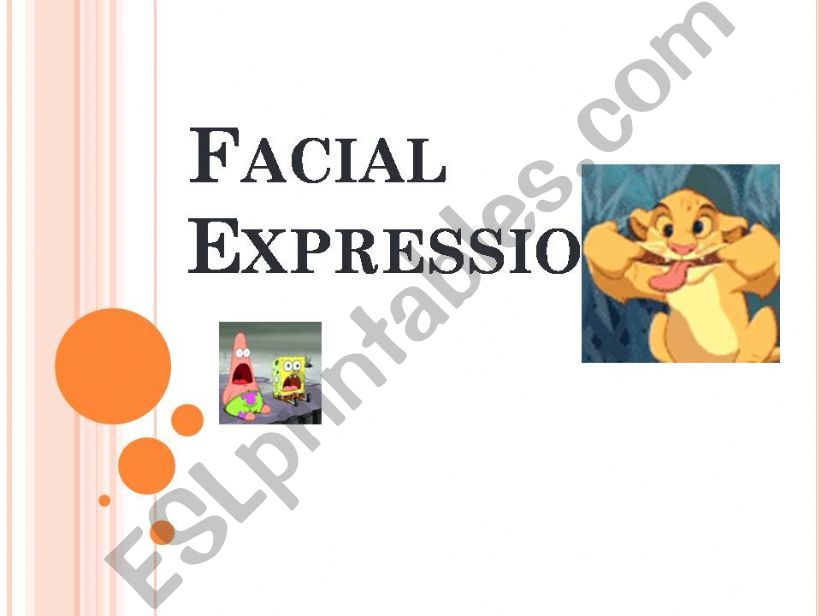 Facial expression powerpoint