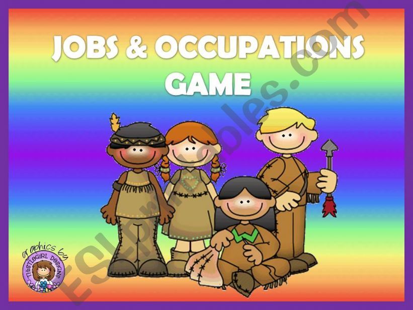 JOBS & OCCUPATIONS - GAME powerpoint