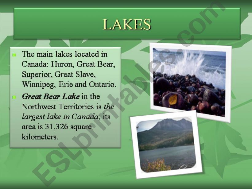 CANADA (Part 3) powerpoint