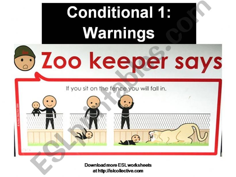 Zookeeper says ... (Conditional 1. Warnings)