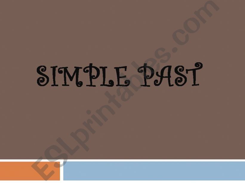 SIMPLE PAST powerpoint